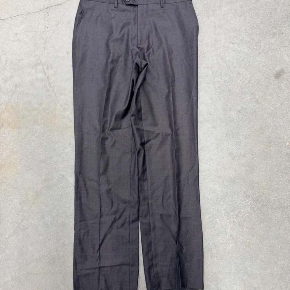 Tessilstrona Super 150's Wool Dress Pants Size 32 Made in Italy